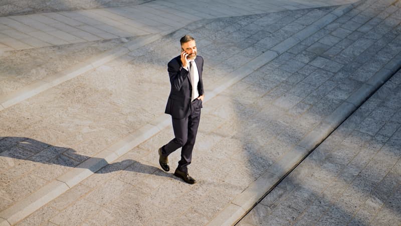 Man On A Business Call
